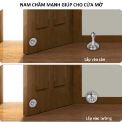 Chan cua inox sieu hit 2 kieu lap